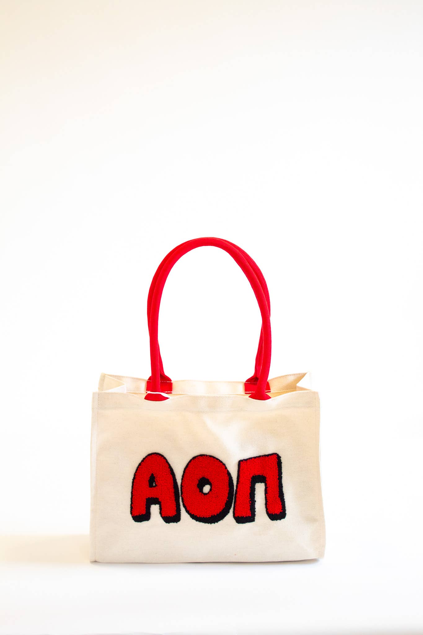 Alpha Omicron Pi Chenille Sorority Gift Tote