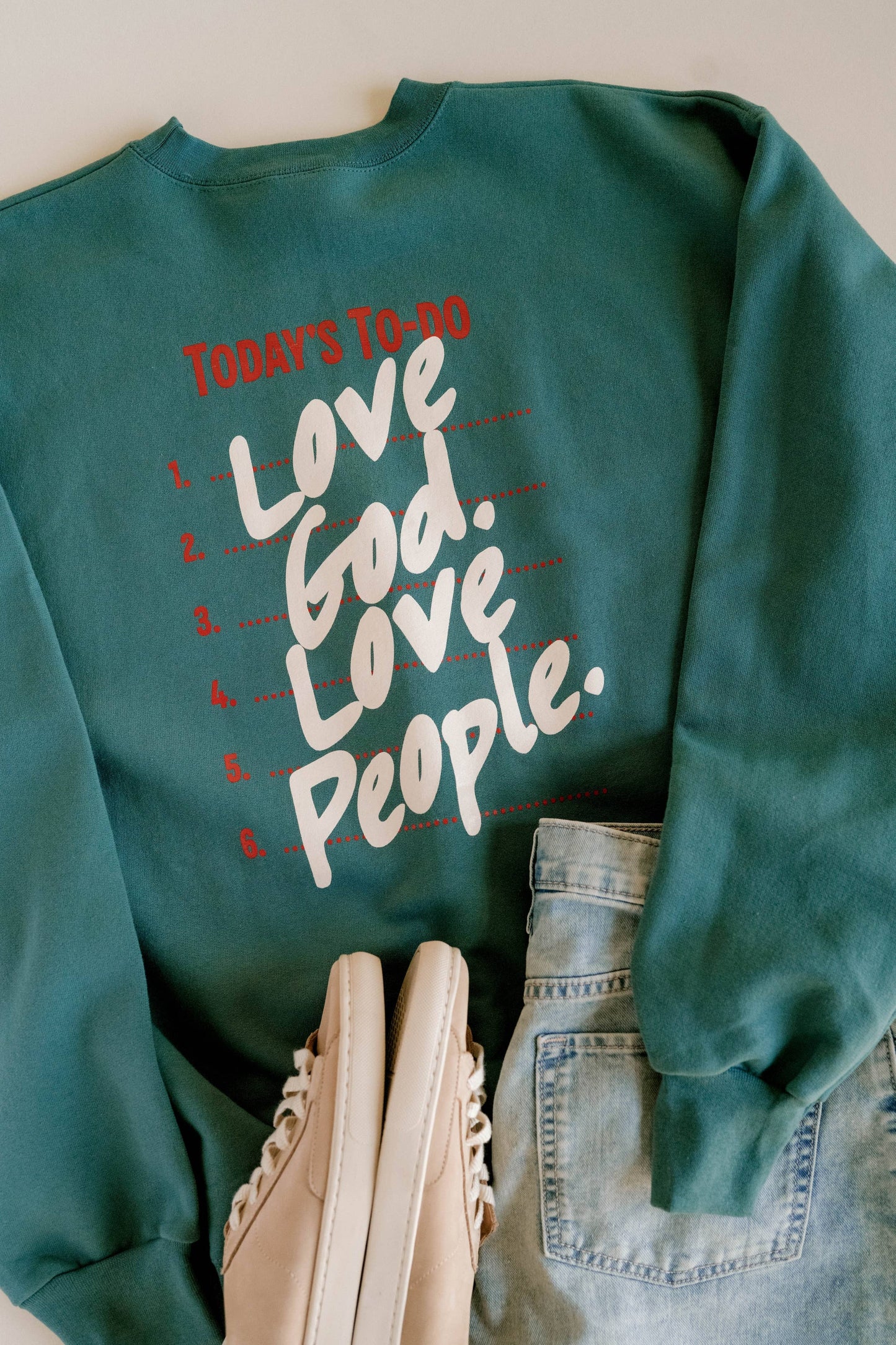 Love God Love People Pullover l Christian Pullover: XL