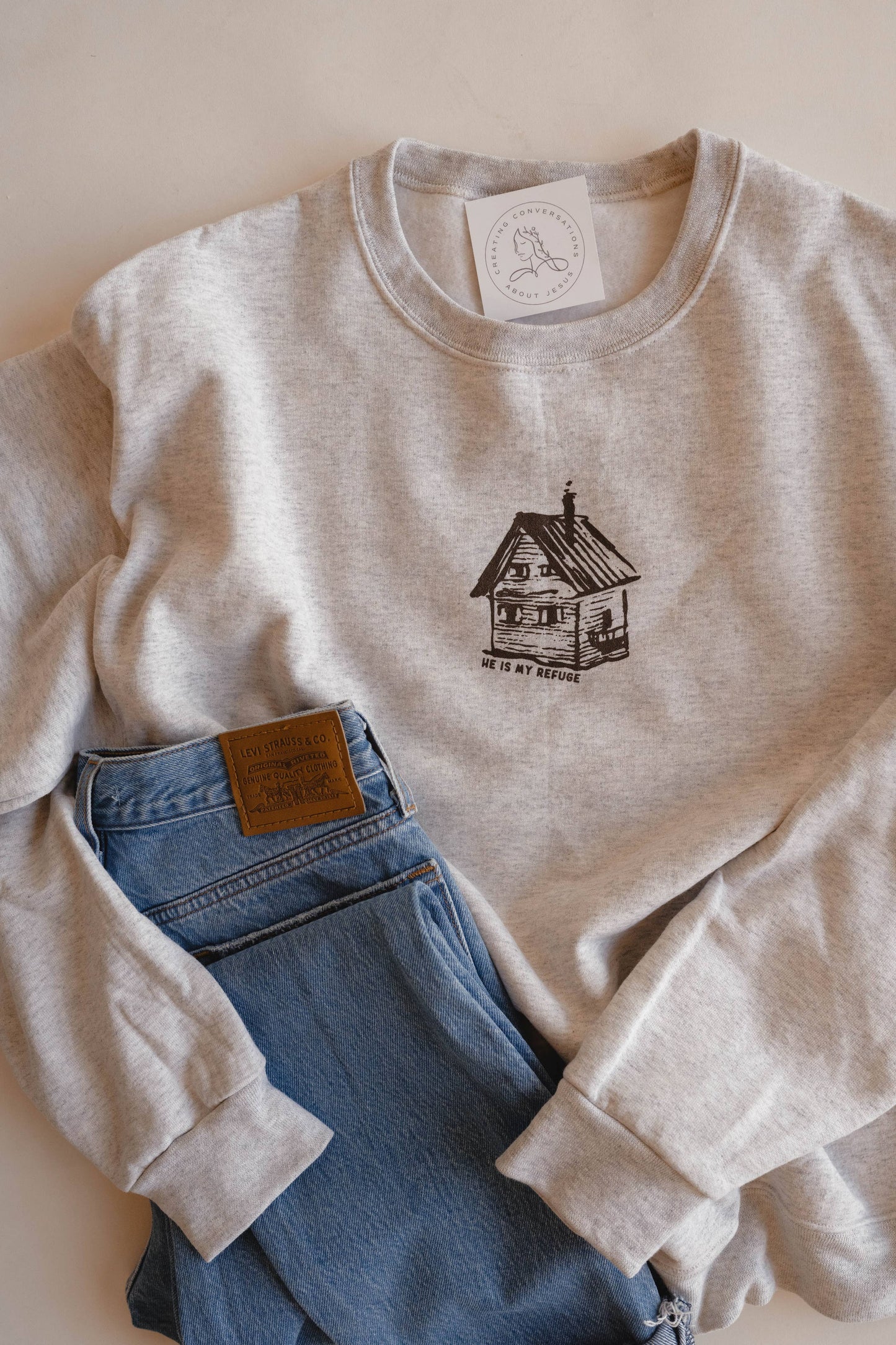 Refuge Pullover | Christian Pullover: XL