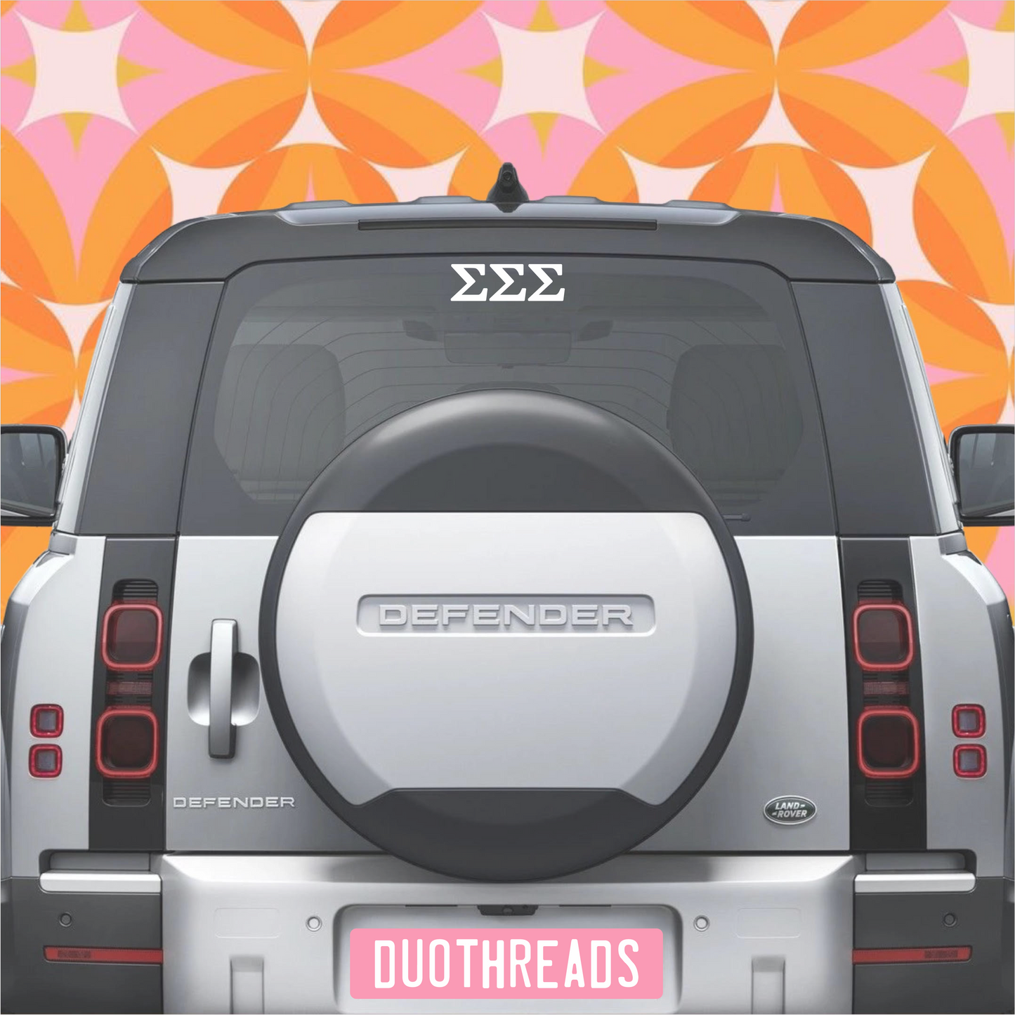 Sorority Car Decal: DELTA ZETA