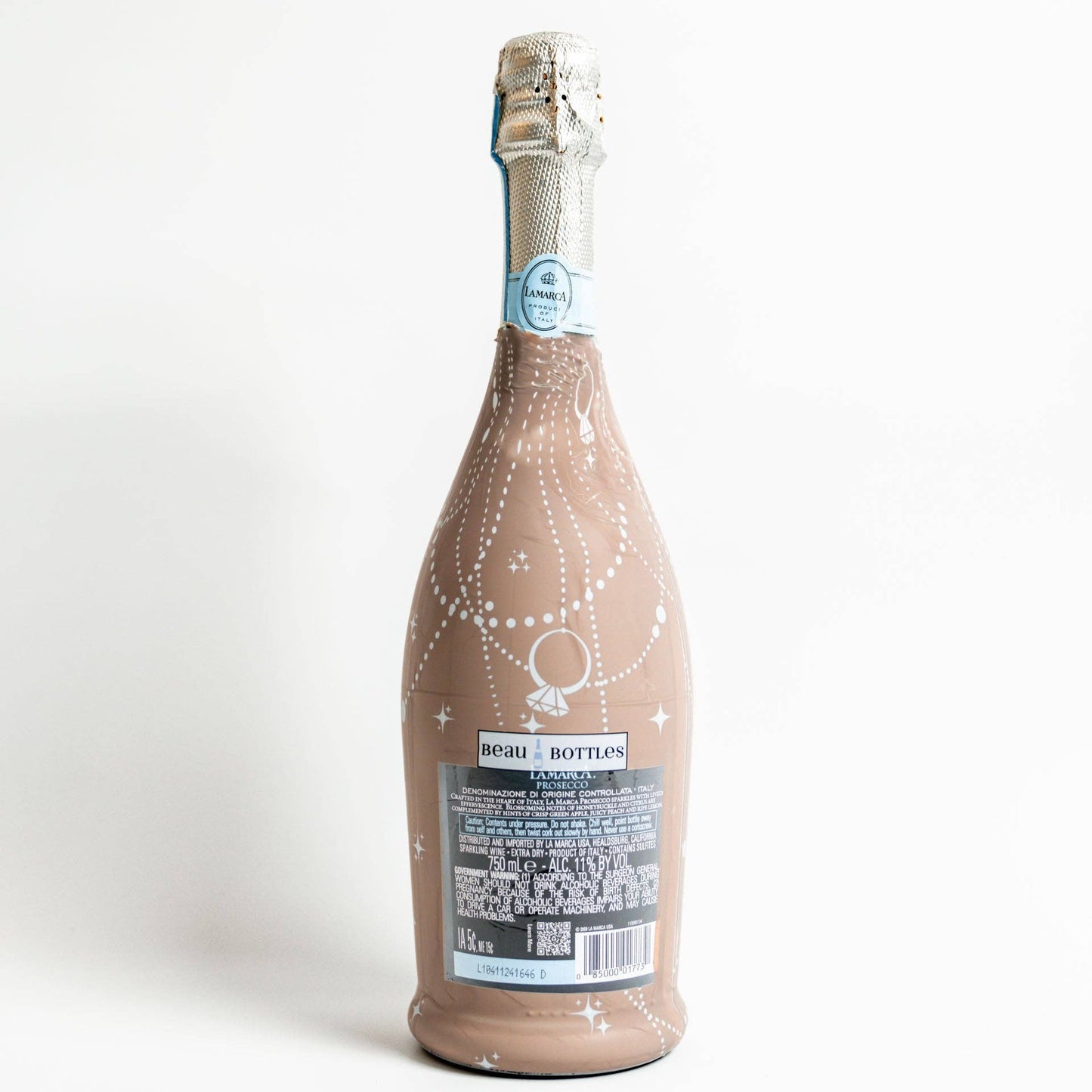 Beau Bottles Taupe Pearls and Prosecco - Prosecco Collection