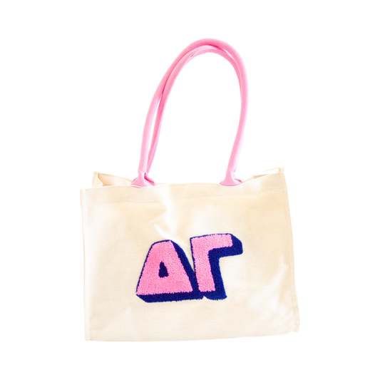 Chenille Sorority Gift Tote: DELTA GAMMA