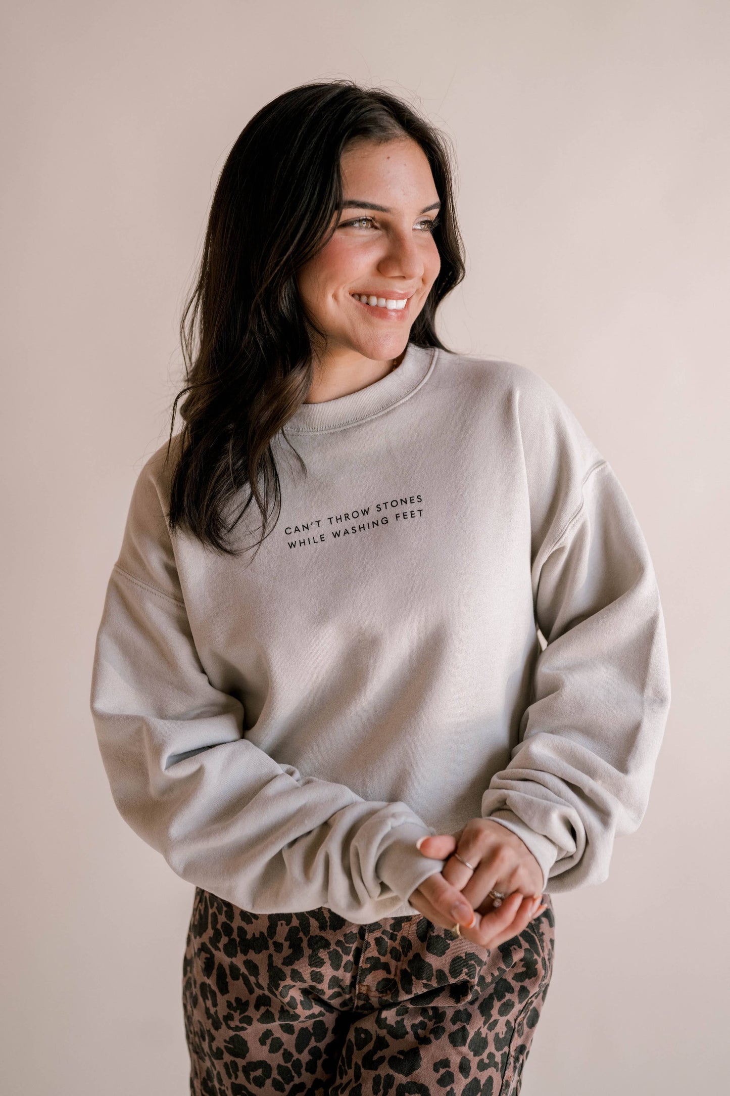 Can't Throw Stones Pullover | Christian Pullover : S