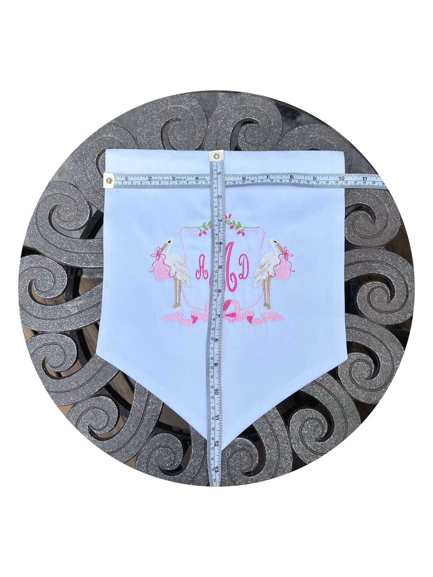 Satin Banner with Hanging Set: Blue