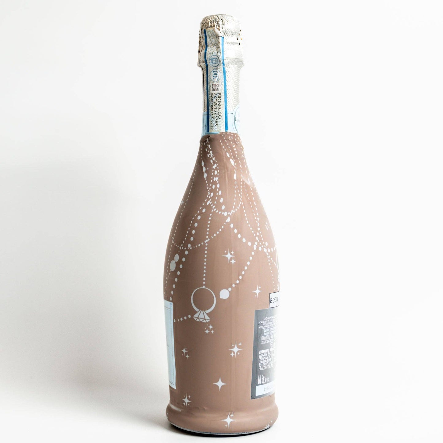 Beau Bottles Taupe Pearls and Prosecco - Prosecco Collection